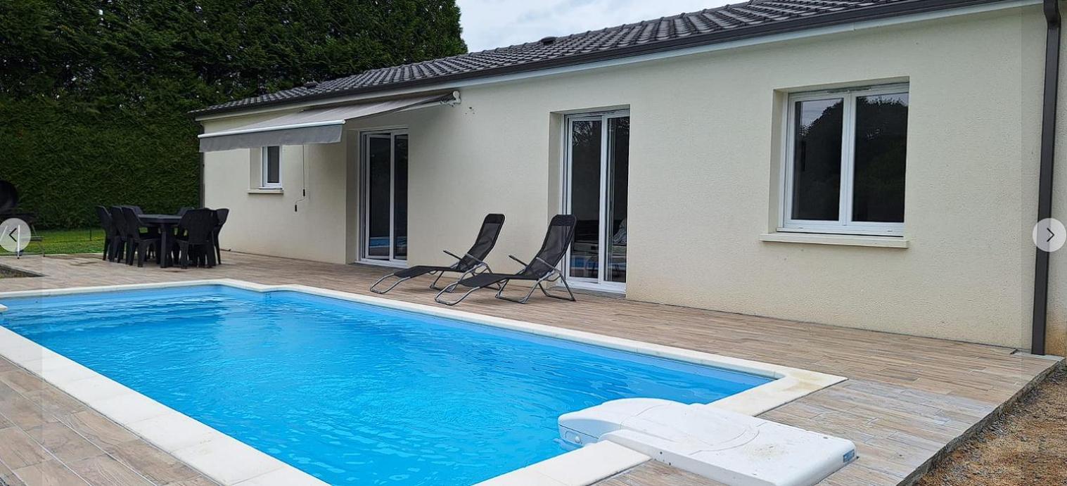 Villa Les Granges De Soulagnieux Et Sa Piscine Privee Piégut-Pluviers Exterior foto